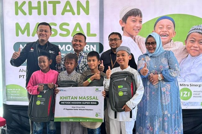 Diikuti Ratusan Peserta Pegadaian Kanwil Ii Pekanbaru Gelar Khitan Massal Gratis