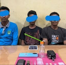 Asyik Pesta Narkoba, Tiga Pria di Rohul Ditangkap Polisi