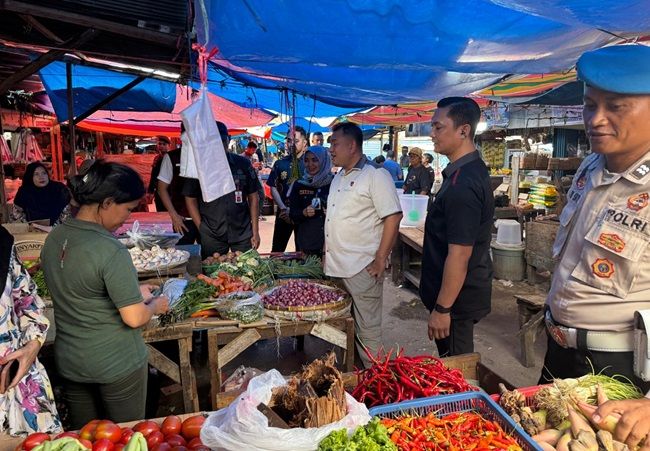 Satgas Pangan Polda Riau Pantau Pasar, Harga Cabai Naik