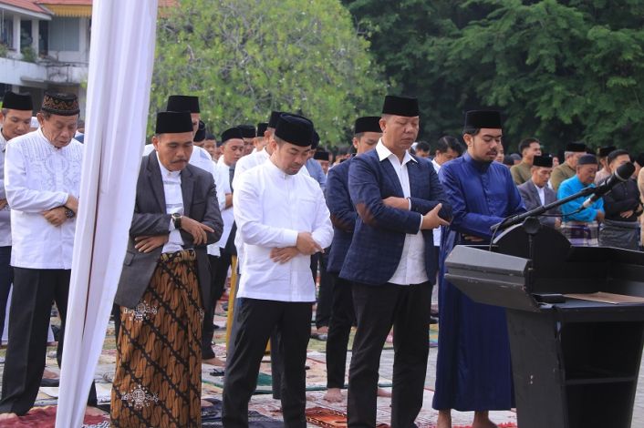 Iduladha Perdana di Pekanbaru, Pj Walikota Risnandar Salat Id di Halaman MPP