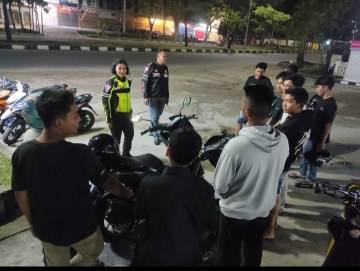 Razia Malam Minggu di Kota Pekanbaru, Polisi Amankan 30 Sepeda Motor