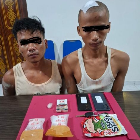 Nyamar jadi Pembeli, Polisi Tangkap Dua Pengedar Sabu di Pekanbaru